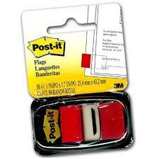 Miếng phân trang đỏ 3M Post-it® 25mm X 43mm 50/PAD 680-1