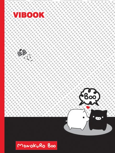 Tập ViBook Happy 96 trang Mono Kuro Boo in caro