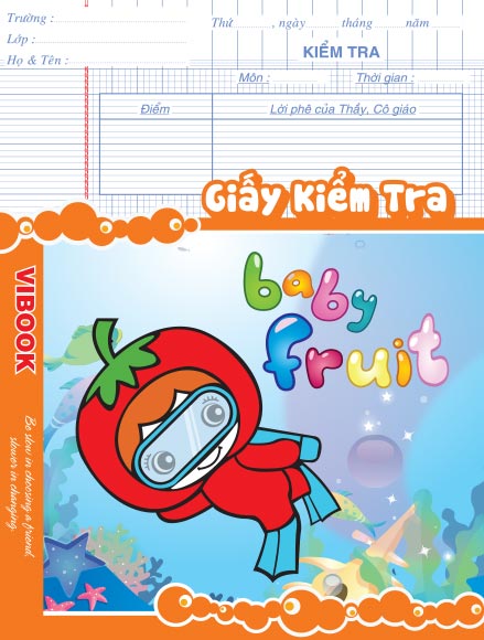 Tập ViBook Kiểm Tra Baby Fruit 84Trang ĐL100