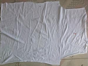 Vải lau cotton trắng cỡ to SH018